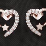 Heart Earrings with Star